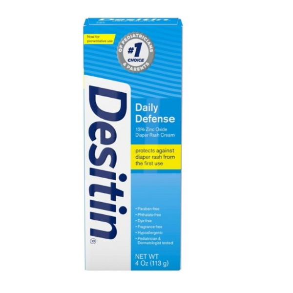 Crema para la dermatitis del pañal Desitin de máxima fuerza, 4 oz