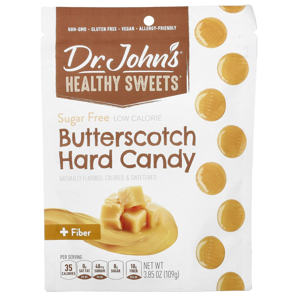 Dr. John's Healthy Sweets Butterscotch Hard Candy, Sugar Free, 3.85 Oz