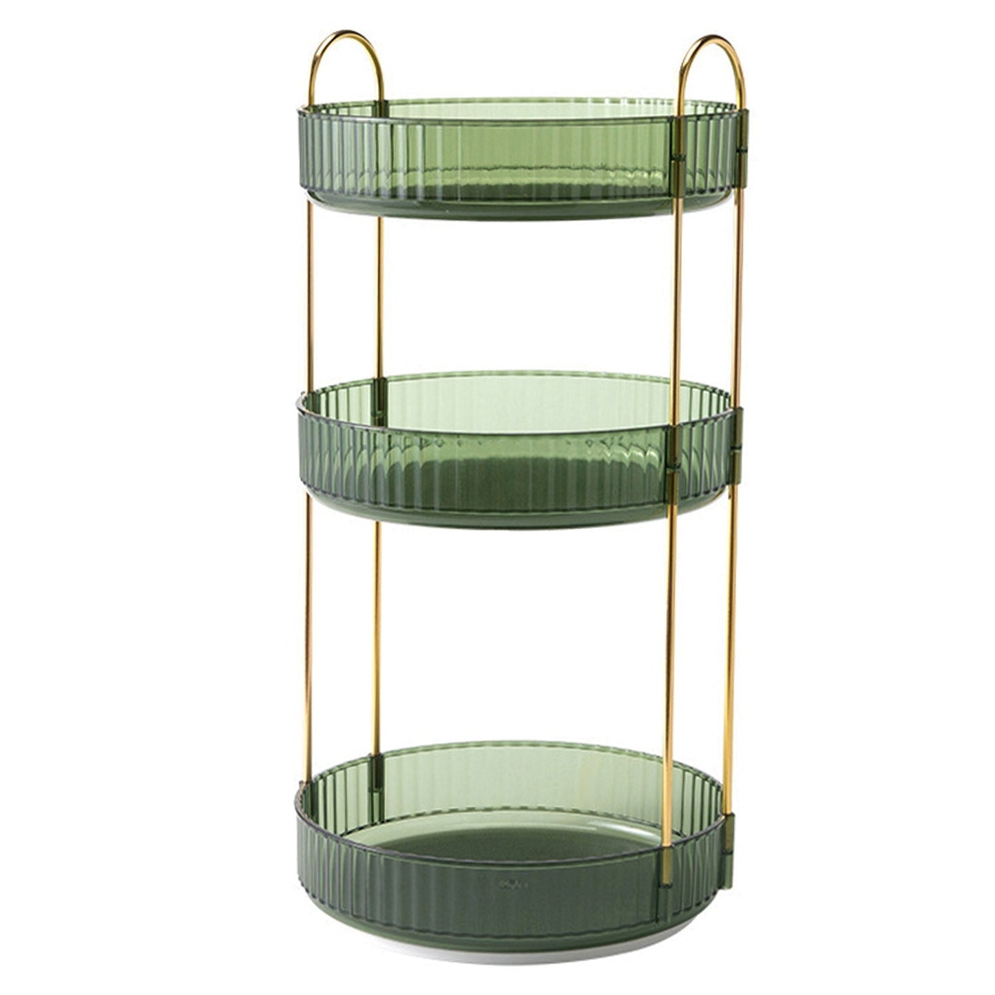 3 Tier Rotating Makeup Organizer - 360° Spinning Storage Tray
