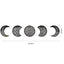 Calcomanía de Pared de Acrílico en Fase Lunar 3D