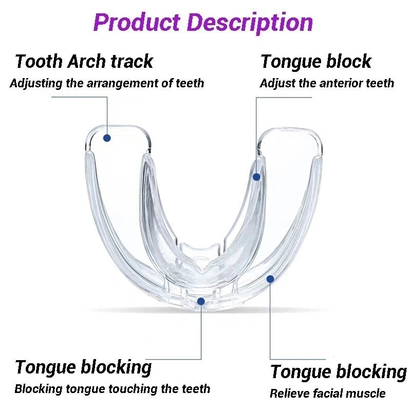 3 Stages Dental Orthodontic Braces Appliance Braces Alignment Trainer Teeth Retainer Bruxism Mouth Guard Teeth Straightener - Korvel