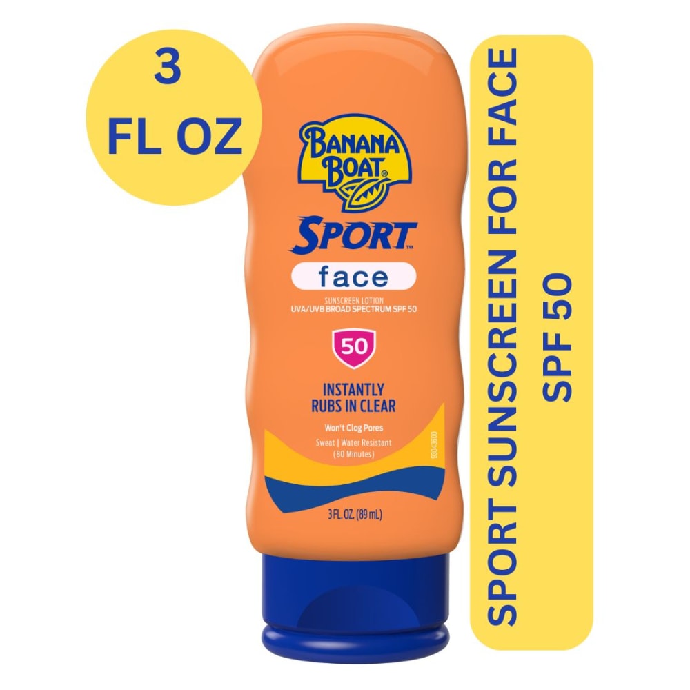 Banana Boat Sunscreen Lotion for Face, SPF 50, 3 Fl Oz
