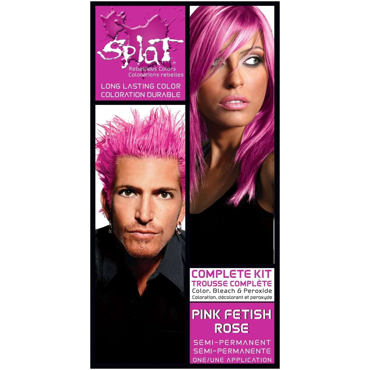 Kit Completo de Color de Cabello Splat - Fetiche Rosa