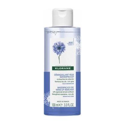 Klorane Waterproof Eye Make-Up Remover with Cornflower, 3.3-oz