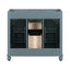 36 "No sink, with 2 drawers and soft closing door, independent makeup rack, bathroom cabinet, blue (excluding sink) - Korvel