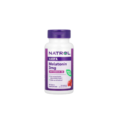 Natrol Melatonin 3mg Fast Dissolve Tablets - Cherry Flavor, 90 Count
