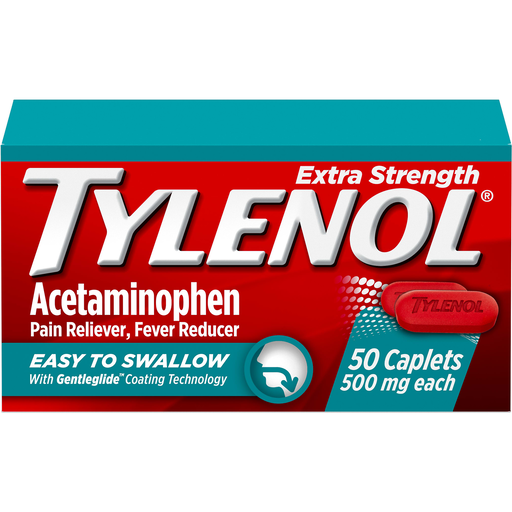 Tylenol Acétaminophène 50 Comprimés - Faciles à Avaler