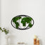 Moss World Map Metal Wall Decor - Korvel