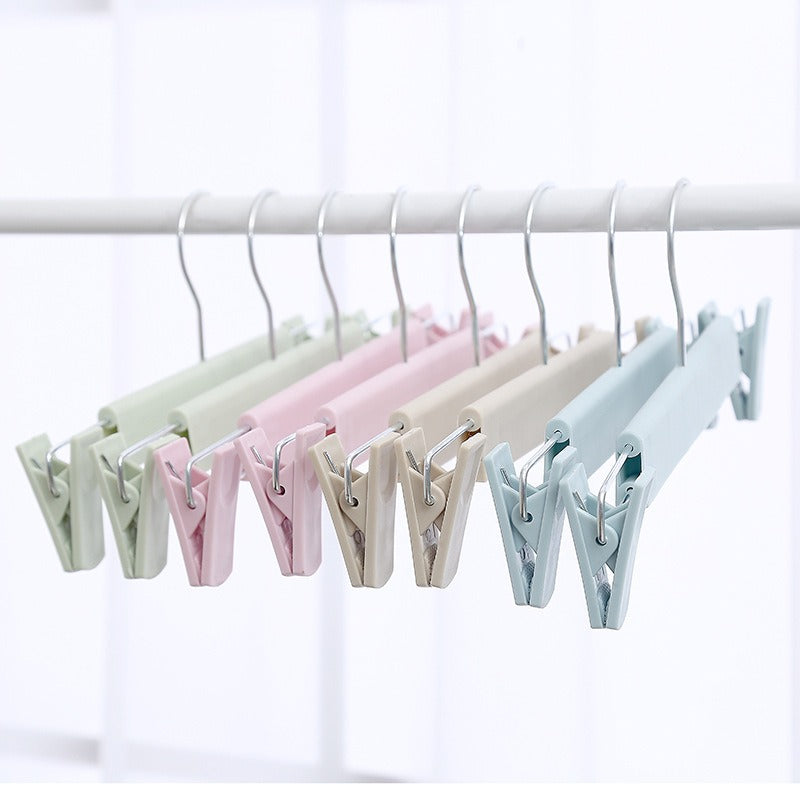 Non-Slip Plastic Clothes Rack Trouser Rack Skirt Clip Underwear Rack Frosted Drying Clothes Rack - Korvel
