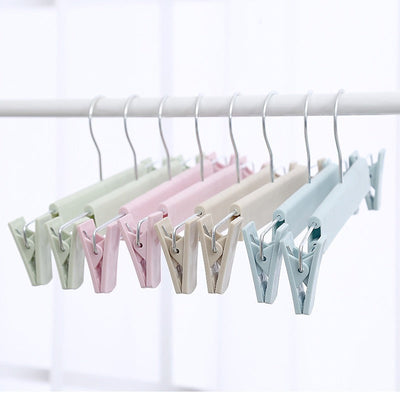 Non-Slip Plastic Clothes Rack Trouser Rack Skirt Clip Underwear Rack Frosted Drying Clothes Rack - Korvel