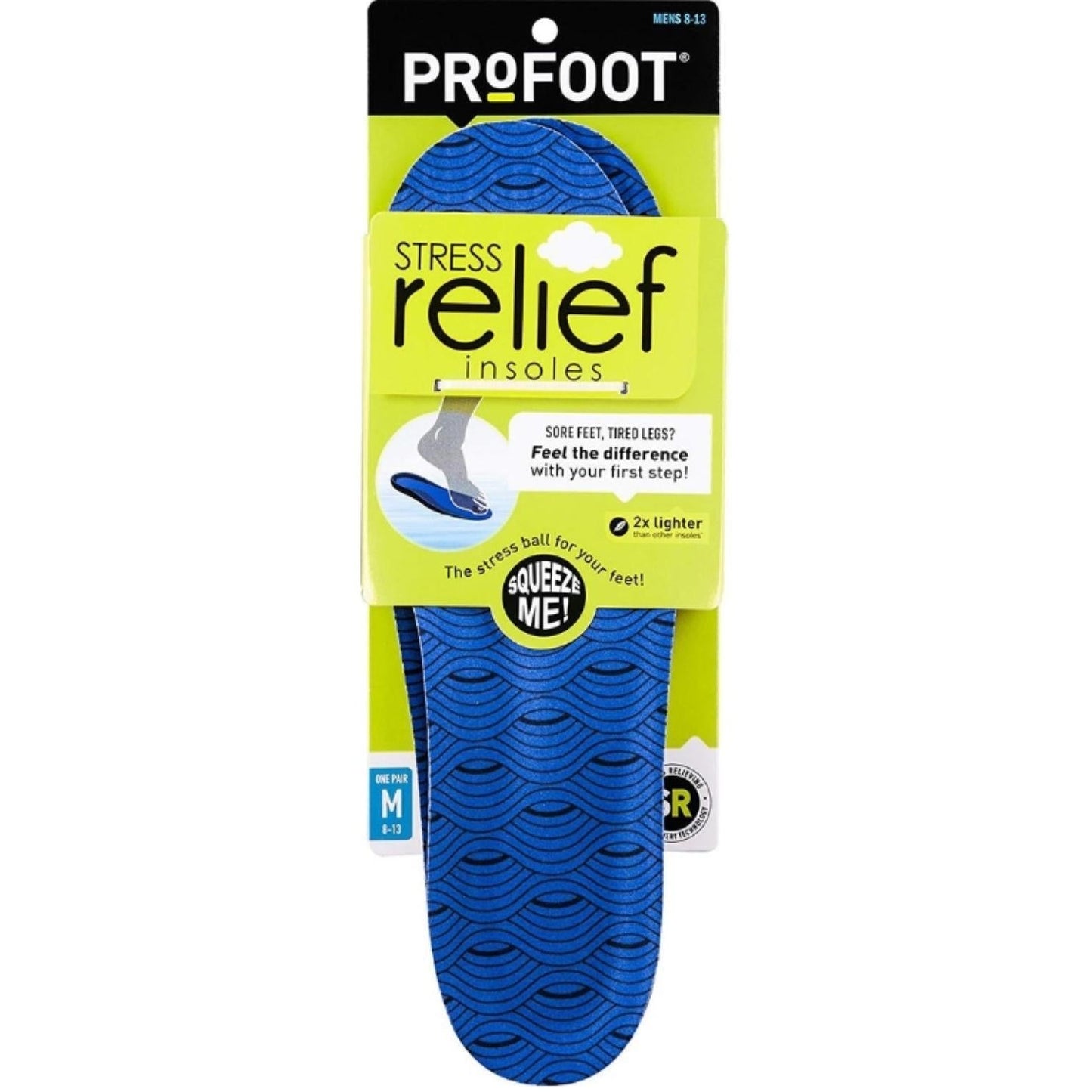 Profoot Stress Relief Insole for Men (Size 8-13)