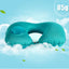 Portable U-Shape Inflatable Travel Pillow