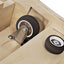 Cat Exercise Wheel for Indoor Cats, Cat Running Wheel with Carpeted Runway 37" Natural Wood Color - Korvel