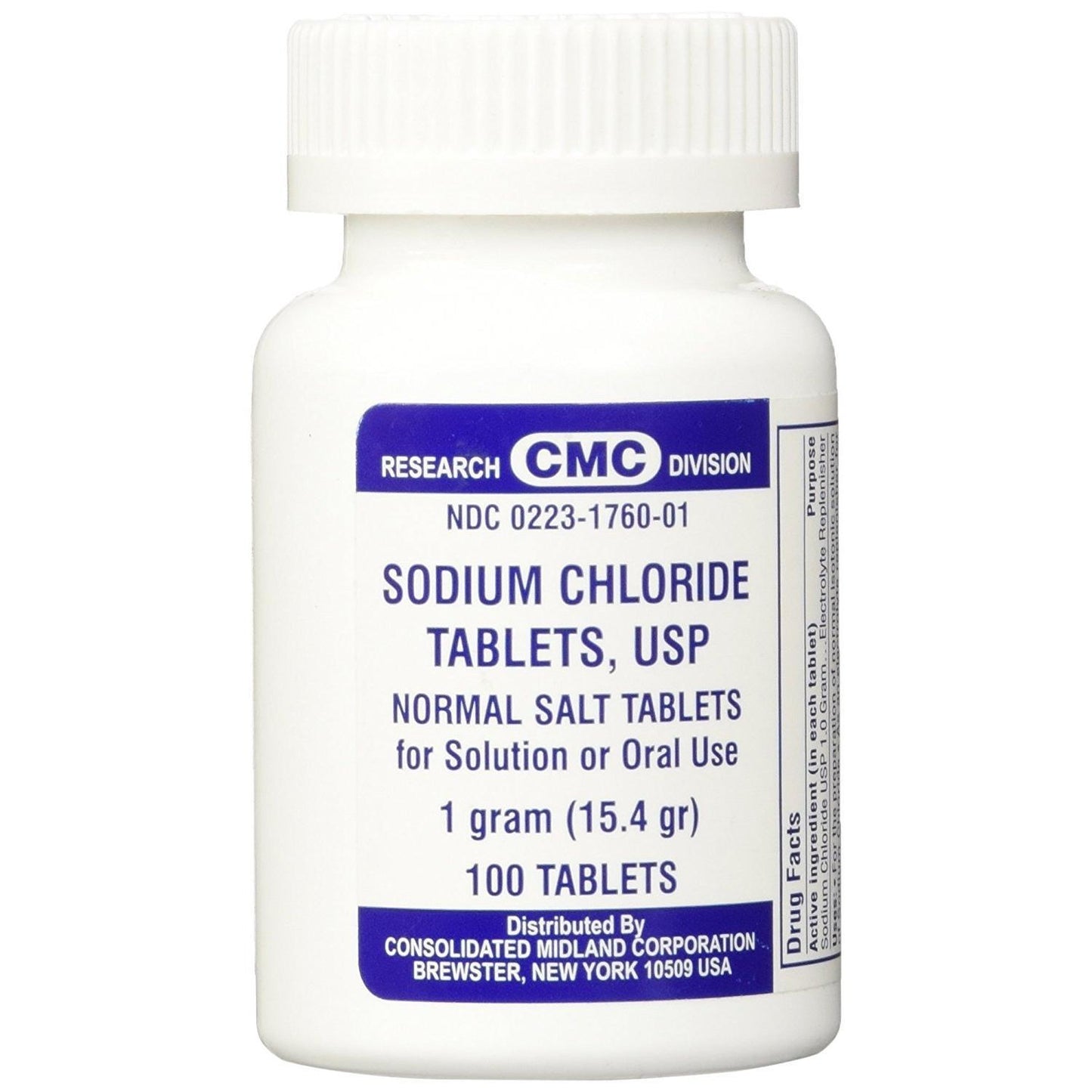 Tablettes de Chlorure de Sodium CMC 1 Gm USP