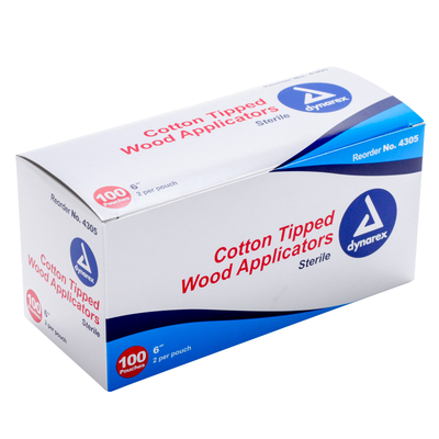 Sterile Cotton Tipped Applicators - 200 Pack