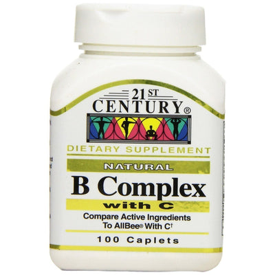 Complexe B Plus Vitamine C du 21e Siècle - 100 Comprimés