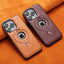 Suitable for Apple 16Promax phone case leather magnetic bracket iPhone 15 anti drop protective case - Korvel