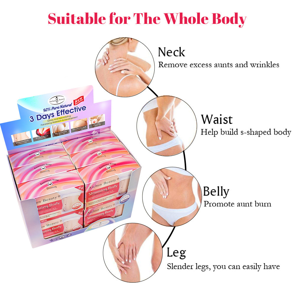 Body Sculpting Two-Color Handmade Soap Body Skin Curve Lift Moisturizing Moisturizing Mild Skin Care Handmade Soap - Korvel