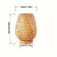 Retro Japanese Style Lamp Bamboo Woven Desk Lamp Handmade Rattan LED Desk Lamp Wooden House Decoration Light - Korvel