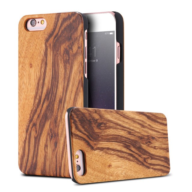 Funda de Bambú Genuina para iPhone - Cubierta de Madera Natural