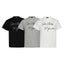 Handwritten English Letter Print Short Sleeve T-Shirt Men's Slim Fit Regular Shoulder Casual Round Neck Half Sleeve Top INS Trendy Tee - Korvel