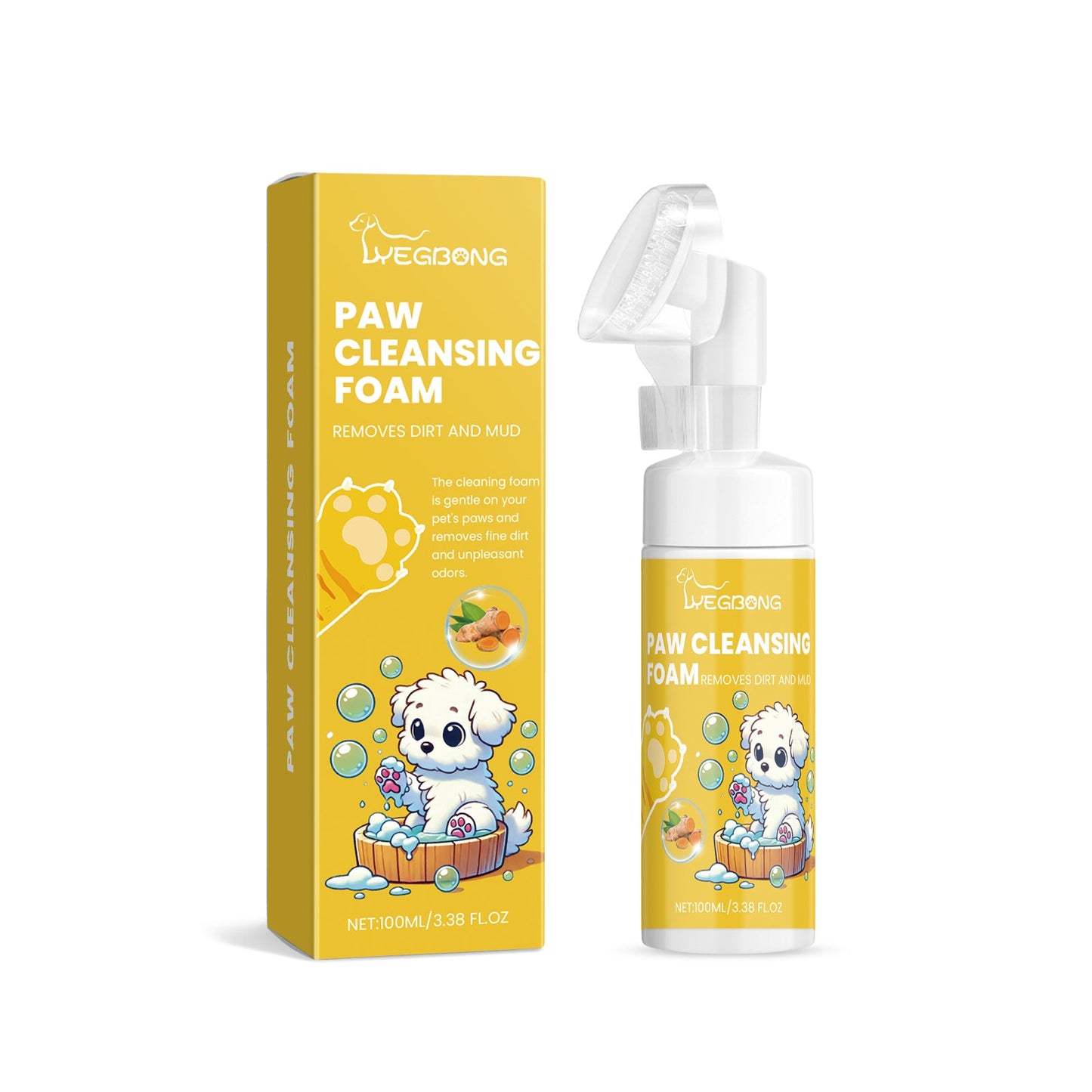 Pet Foot Foam Cleanser Deep Cleaning Dog And Cat Foot Care Moisturizing - Korvel