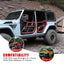 Portes Tubulaires Jeep Premium pour Wrangler JL & Gladiator JT (2018-2024)