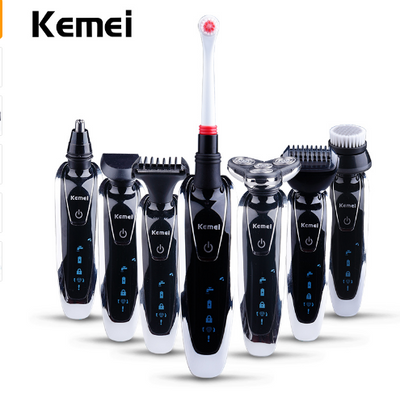 Kemei 7-in-1 Men's 3D Electric Shaver & Beard Trimmer