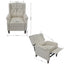 Redde Boo New Design Classic Dark Gray Waterproof Fabric Living Room Pull Button Sofa - Korvel