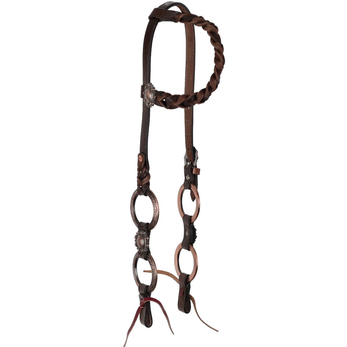 Premium Leather Ring Tack Set with Copper Accents - Korvel