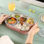 Food grade microwaveable stainless steel compartment insulation lunch box - Korvel