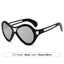 New European and American Sunglasses for Women UV400 Fashion Double Beam Round Frame Personalized PC Hollow Sunscreen Sunglasses - Korvel