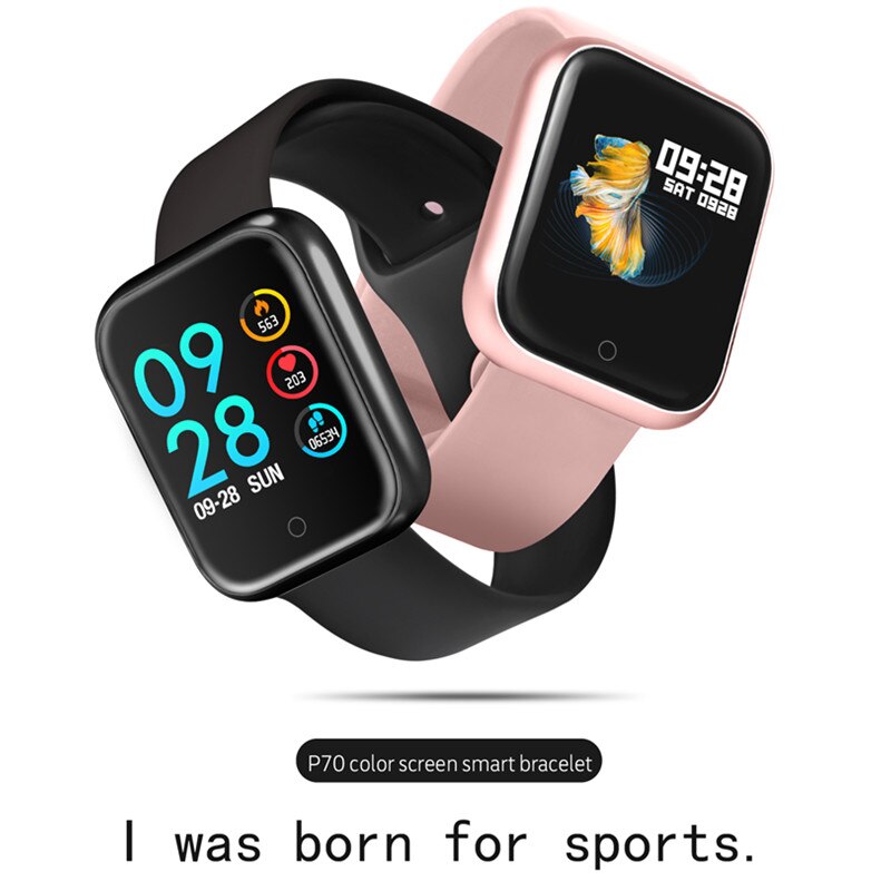 P70 Smart Wristband Set with Earphones and Belt for Women