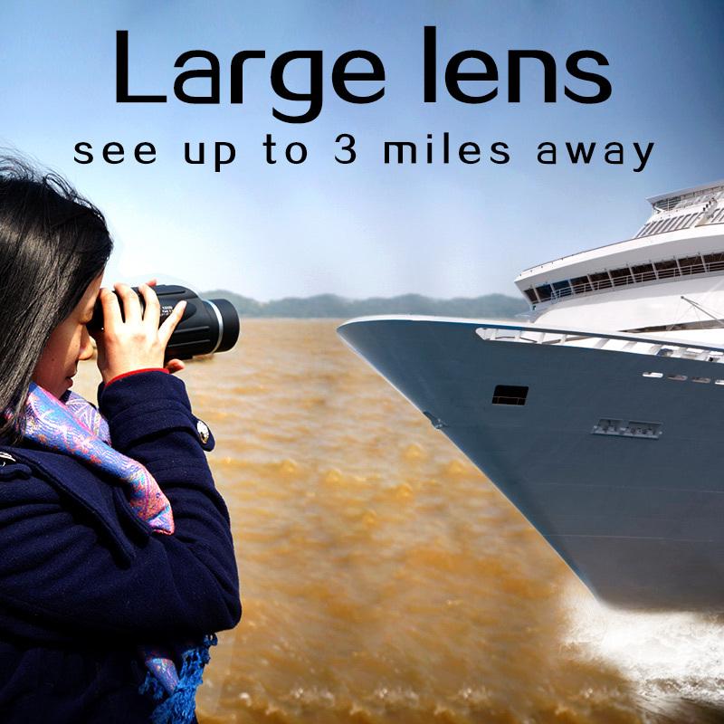 Hunting 13x50 Big Vision Monocular Powerful Handheld Telescope Eyepiece Spotting Scope Sport Watch with Handle USCAMEL - Korvel