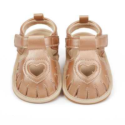 Newborn Summer Sandals Rubber Sole Breathable Shoes Princess Shoes Toddler Shoes Baby - Korvel