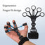 Silicone 5-finger finger trainer, wrist tension device, shooting corrector, basketball shooting training assistance grip strengt - Korvel