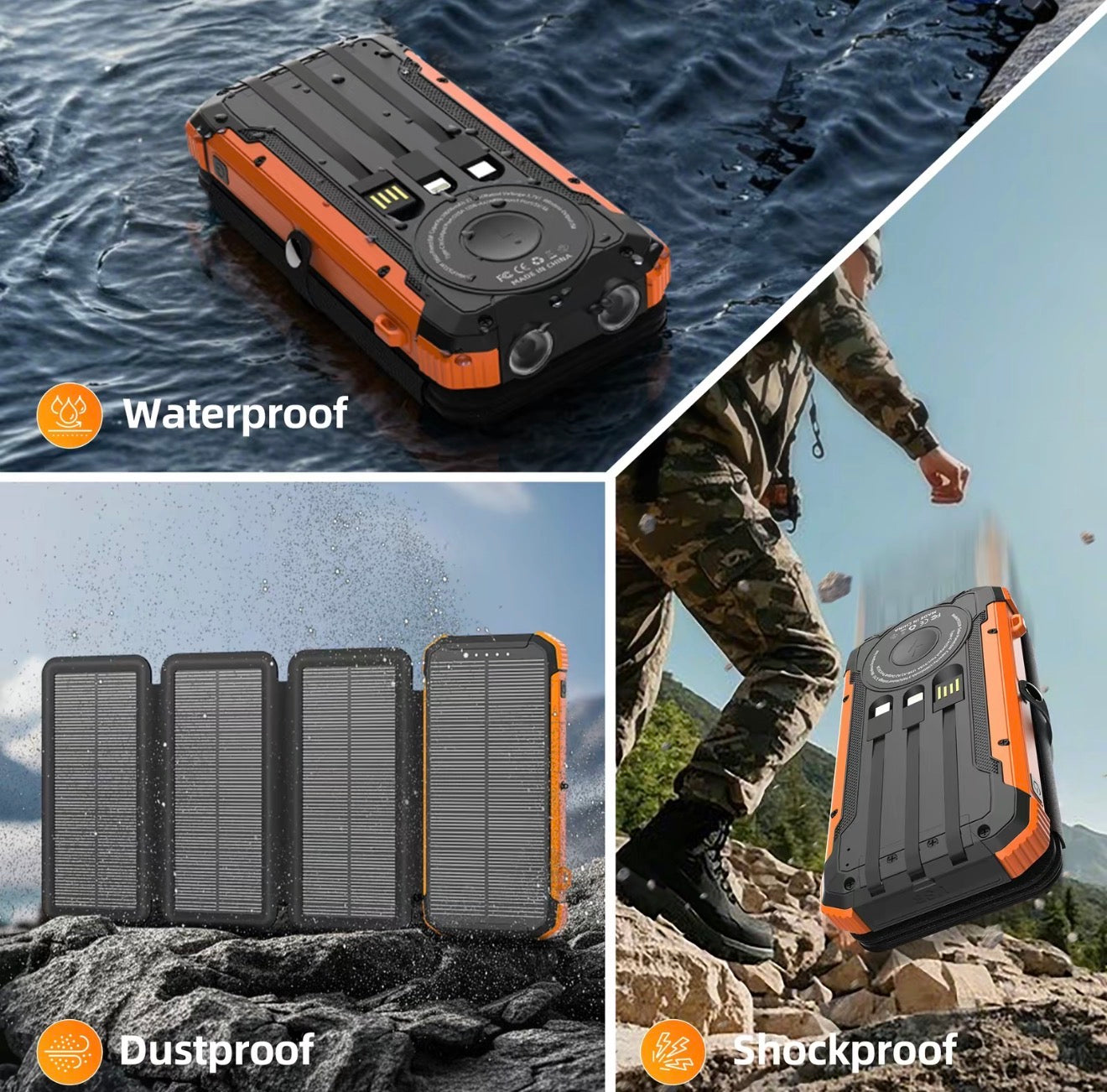 Banco de Energía Plegable SolarMax - Cargador Portátil de Alta Capacidad