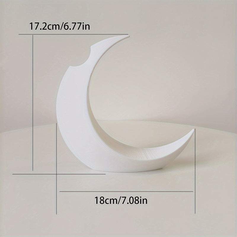 3D-Printed Gothic Moon Vase for Dried & Artificial Flowers