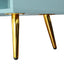 Modern Tiffany Blue Shoe Storage Bench with Cushions
