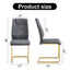 Premium Faux Leather Cushioned Dining Chairs with Metal Legs