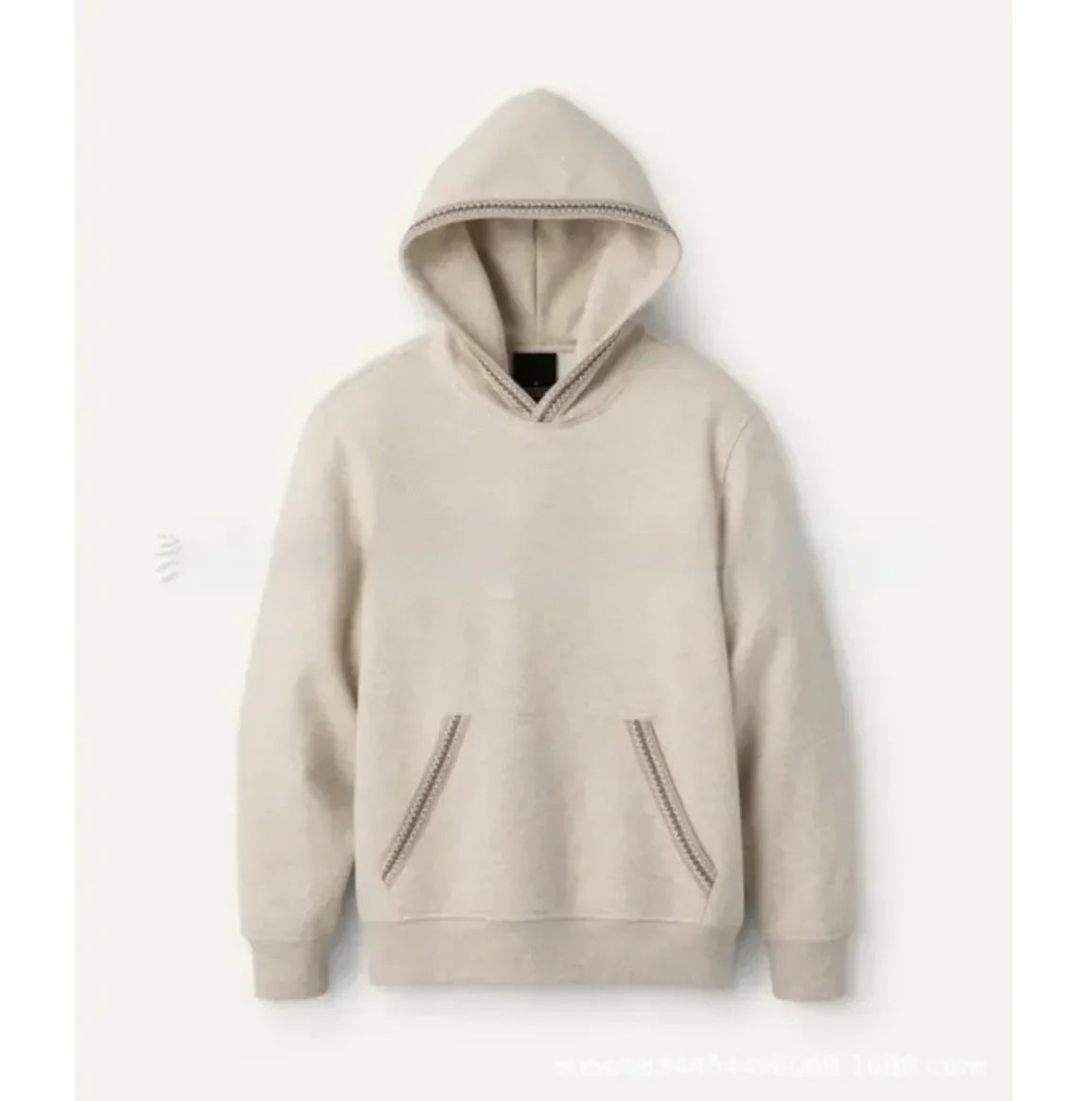 Sudadera con capucha de felpa en tonos tierra