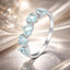 Anillo de Compromiso Elegante de Plata Esterlina 925 con CZ Engastado en Pavé