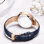 Montre analogique à quartz élégante pour femmes avec bracelet en cuir