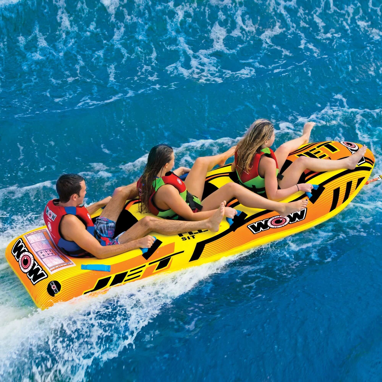 WOW Sports Jet Boat Tubo de Agua Remolcable para 3 Personas