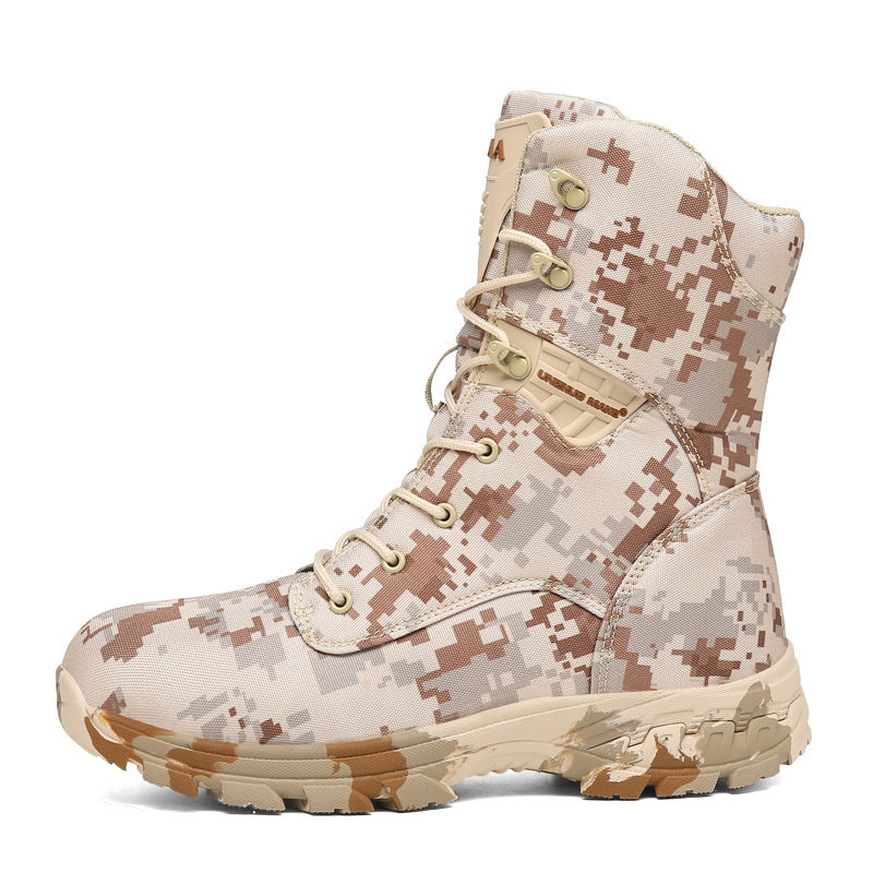 Men's Camo Outdoor Casual High Top Tactical Boots