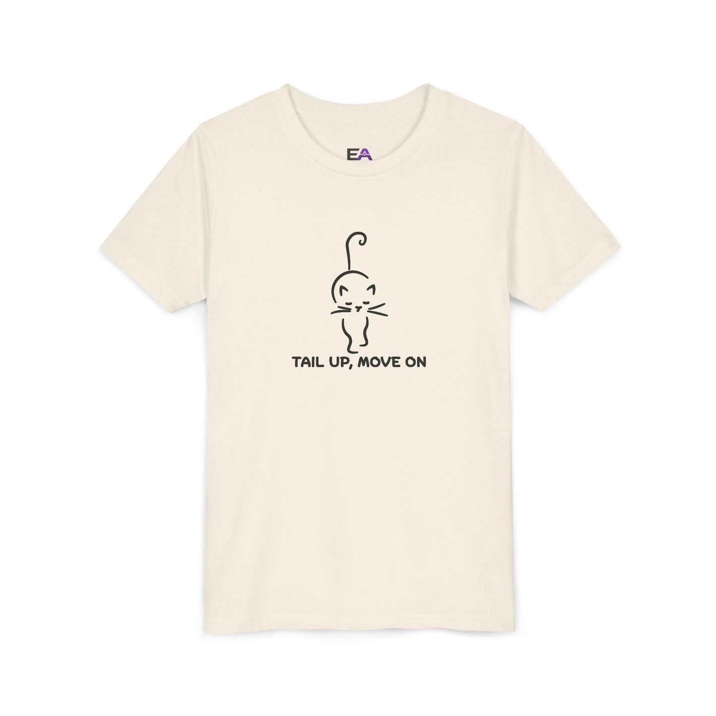 Tail Up, Move On Youth Tee – Small Human, Big Attitude