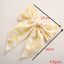Children's Headwear Girl Plaid Cotton Embroidery Bow Hairpin Big Swallowtail Hairpin - Korvel