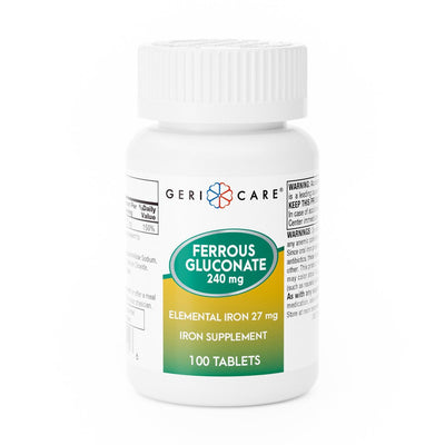 McKesson Ferrous Gluconate - Count of 12 Tablets