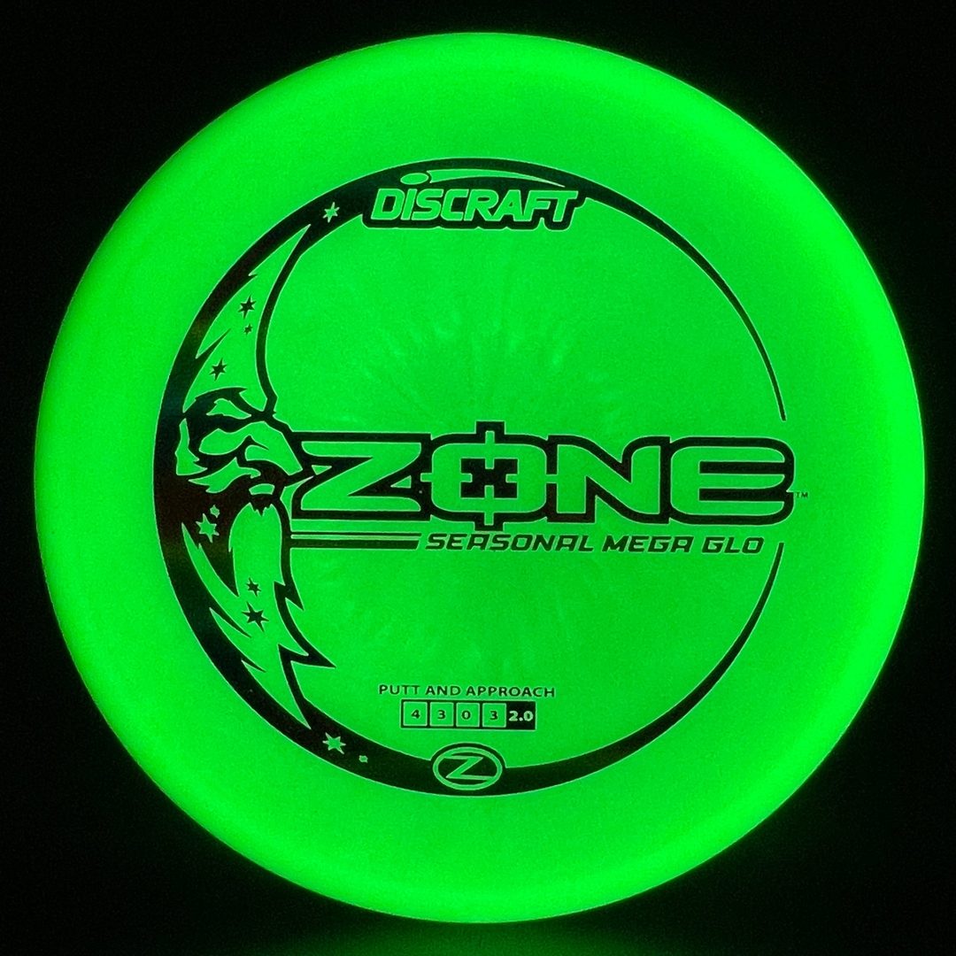 Discraft Mega Glo Zone - Premium Glow Disc Golf Putter