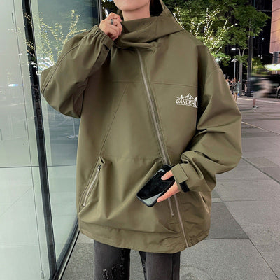 Chaqueta con capucha impermeable para hombres para viajes de invierno